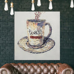 Cup Of Coffee Original Abstract Large Cup Of Coffee Painting | All YOU NEED