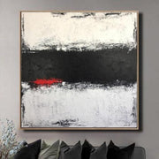 Large Original Abstract Painting Black And White Wall Art Abstract Original Artwork | KNOW THE TRUTH
