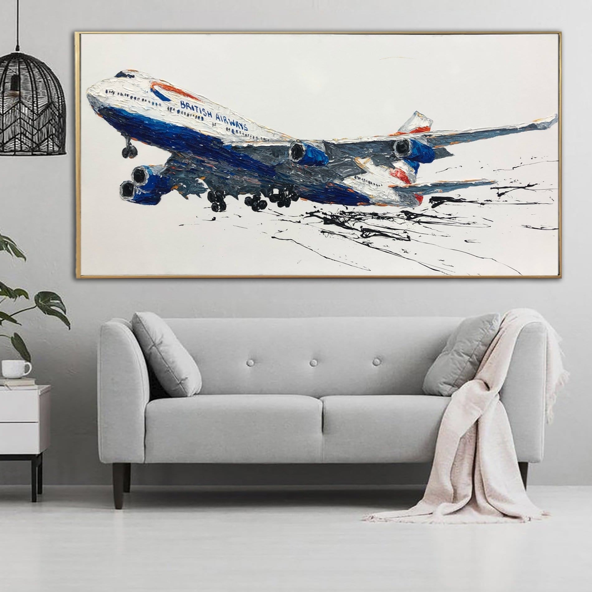 Abstract Airplane Abstract Airplane Art
