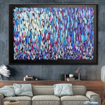 Large Abstract Oil Painting Oversize Colorful Abstract Painting Acrylic Painting On Canvas Impasto Painting Modern Handmade Wall Art | BLOOMING MEADOW