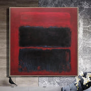مجردة الأحمر والأسود اللوحة مارك روثكو قماش جدار الفن محكم غرامة الفن الحديث اللوحة اليدوية الفن مارك روثكو نمط جدار الفن | SHADES OF RAGE