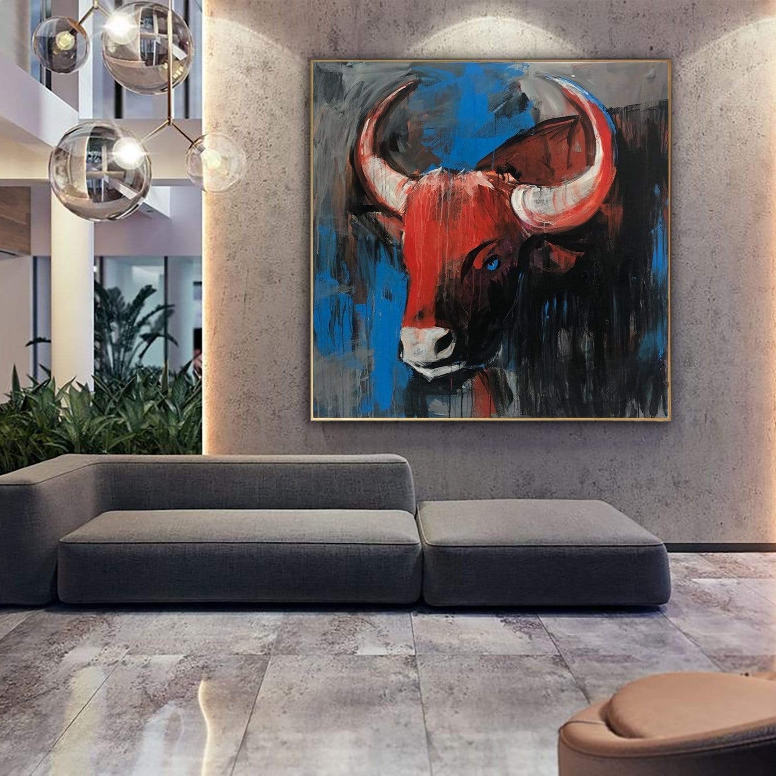 RED COW 40"x40"