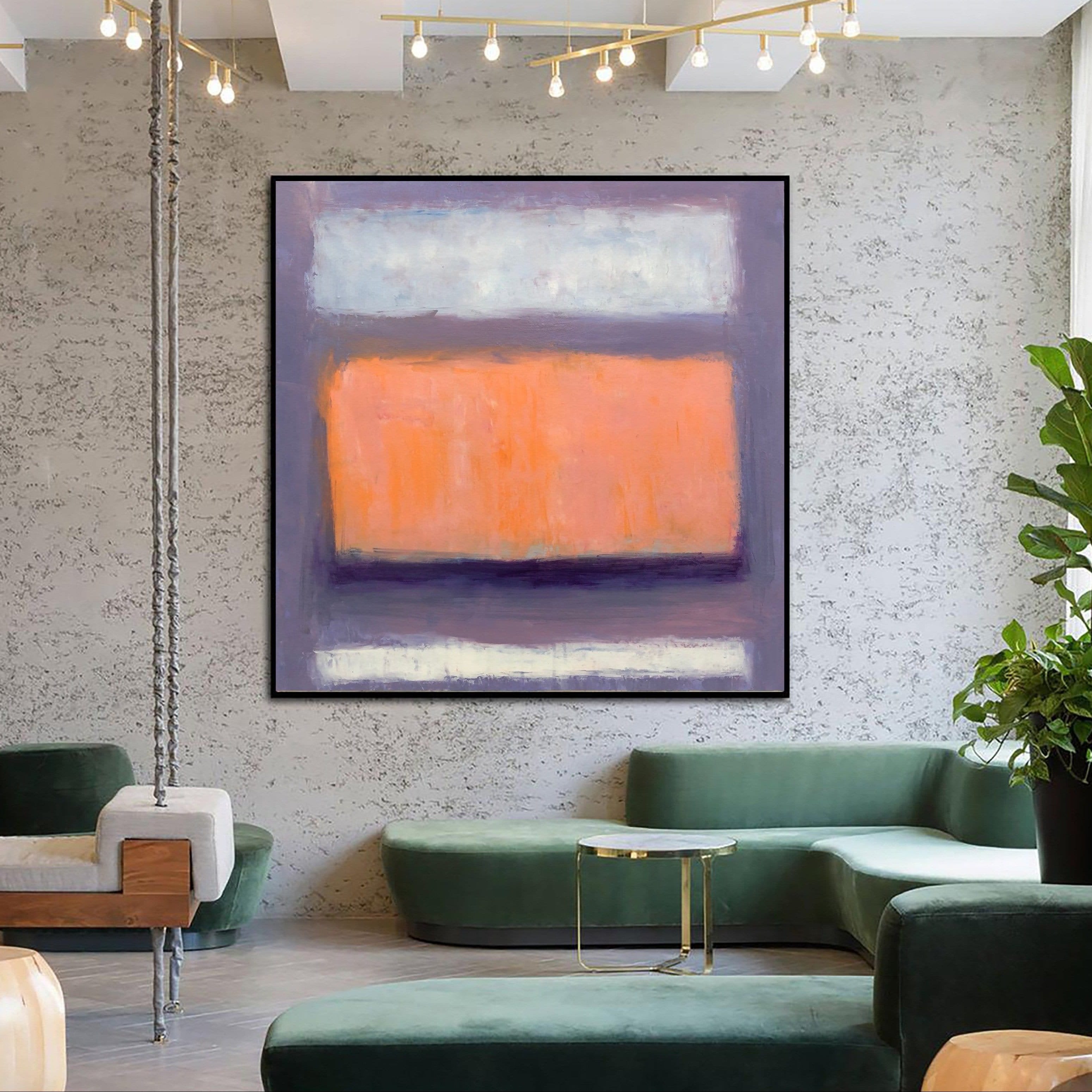 Mark Rothko Style Canvas Painting Abstract Painting Purple Art Canvas Modern Acrylic Rothko Style Painting Minimalist Abstract Painting | PARALLEL SPACE - Trend Gallery Art | Original Abstract Paintings