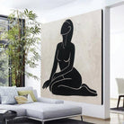 Abstract Nudes Painting Canvas Abstract Nude Woman Painting Black and White Wall Art Handmade Oil Painting Abstract Sexy Wall Art | NAKED BEAUTY - Trend Gallery Art | Original Abstract Paintings