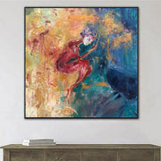 Large Abstract Colorful Figurative Paintings On Canvas Contemporary Fine Art Texture Painting Modern Wall Art | SECRET DREAMS