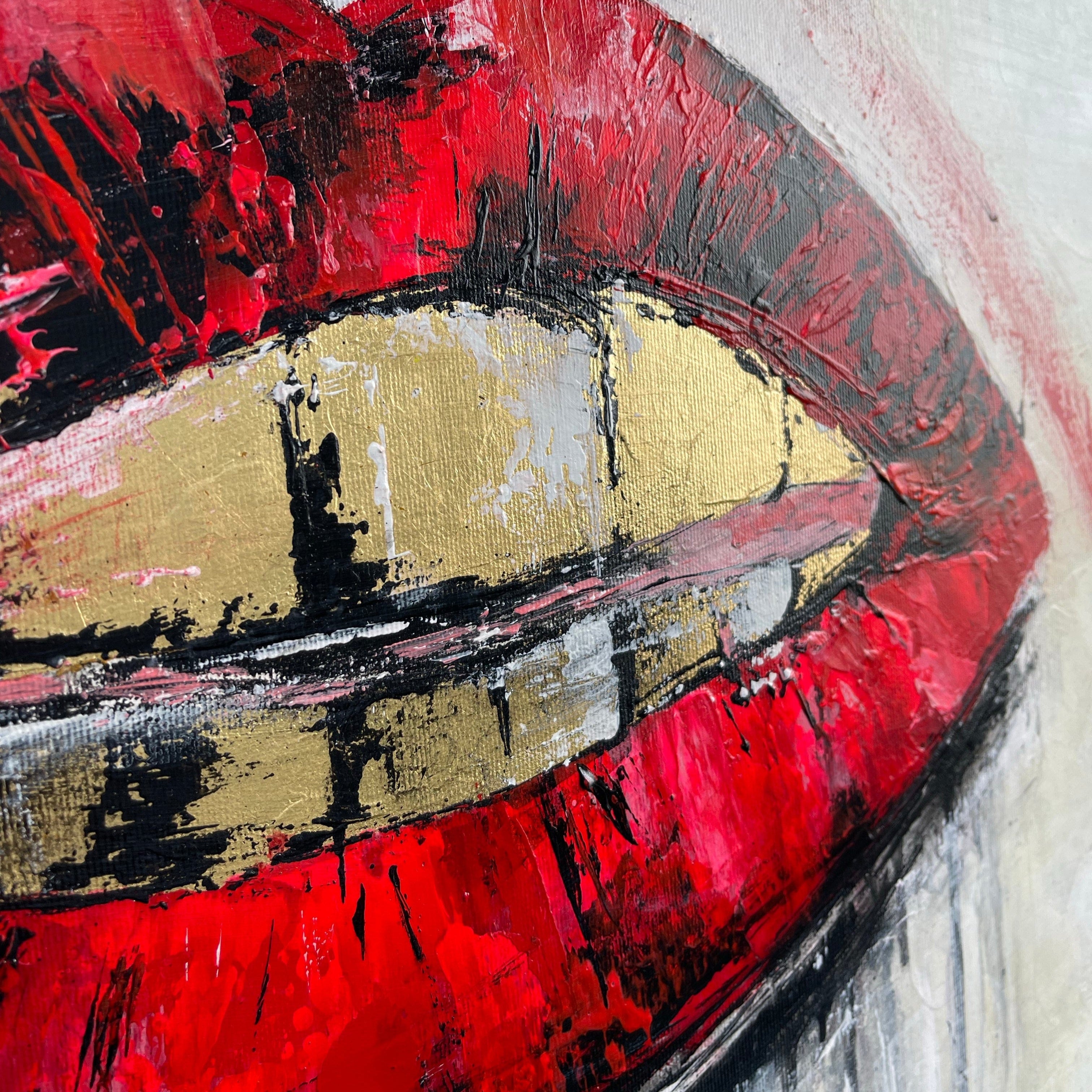 Abstract Paintings Of Lips