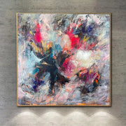 Abstract Painting Original Colorful Paintings On Canvas Abstract Wall Art Oil Gray Painting Modern Paintings Acrylic Wall Art Room Decor | GRACEFUL