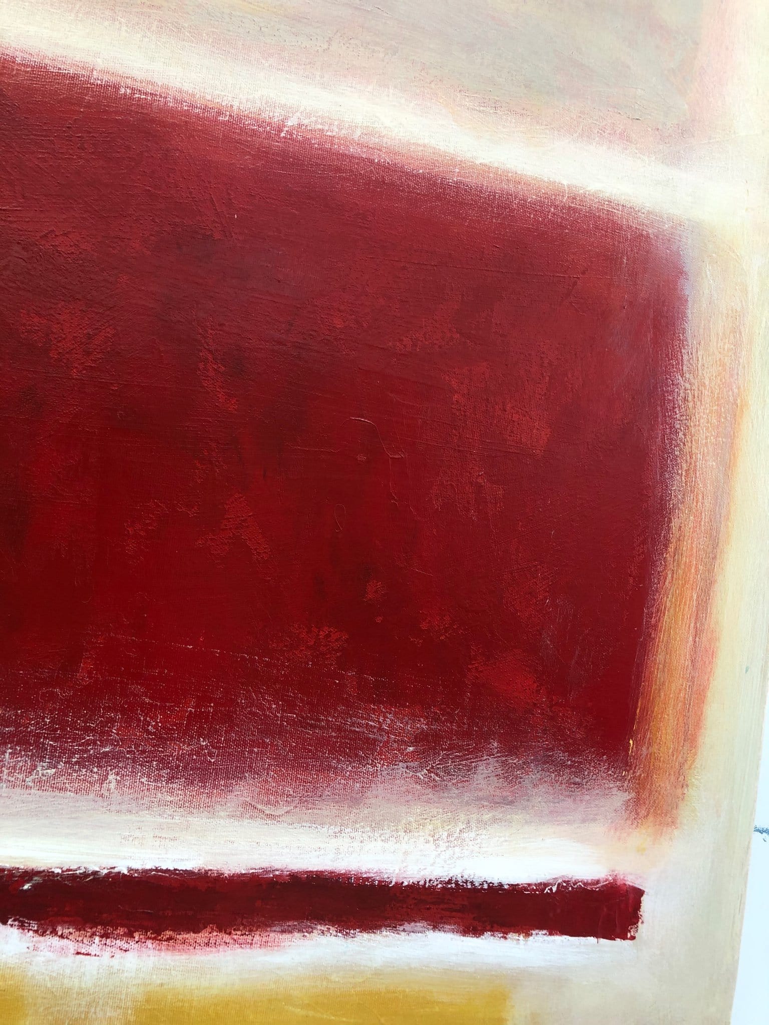 Mark Rothko Style Original Abstract Fine Art Beige And Red Paintings On Canvas Modern Acrylic Rothko Style Art | MYSTERIOUS WAYS - Trend Gallery Art | Original Abstract Paintings