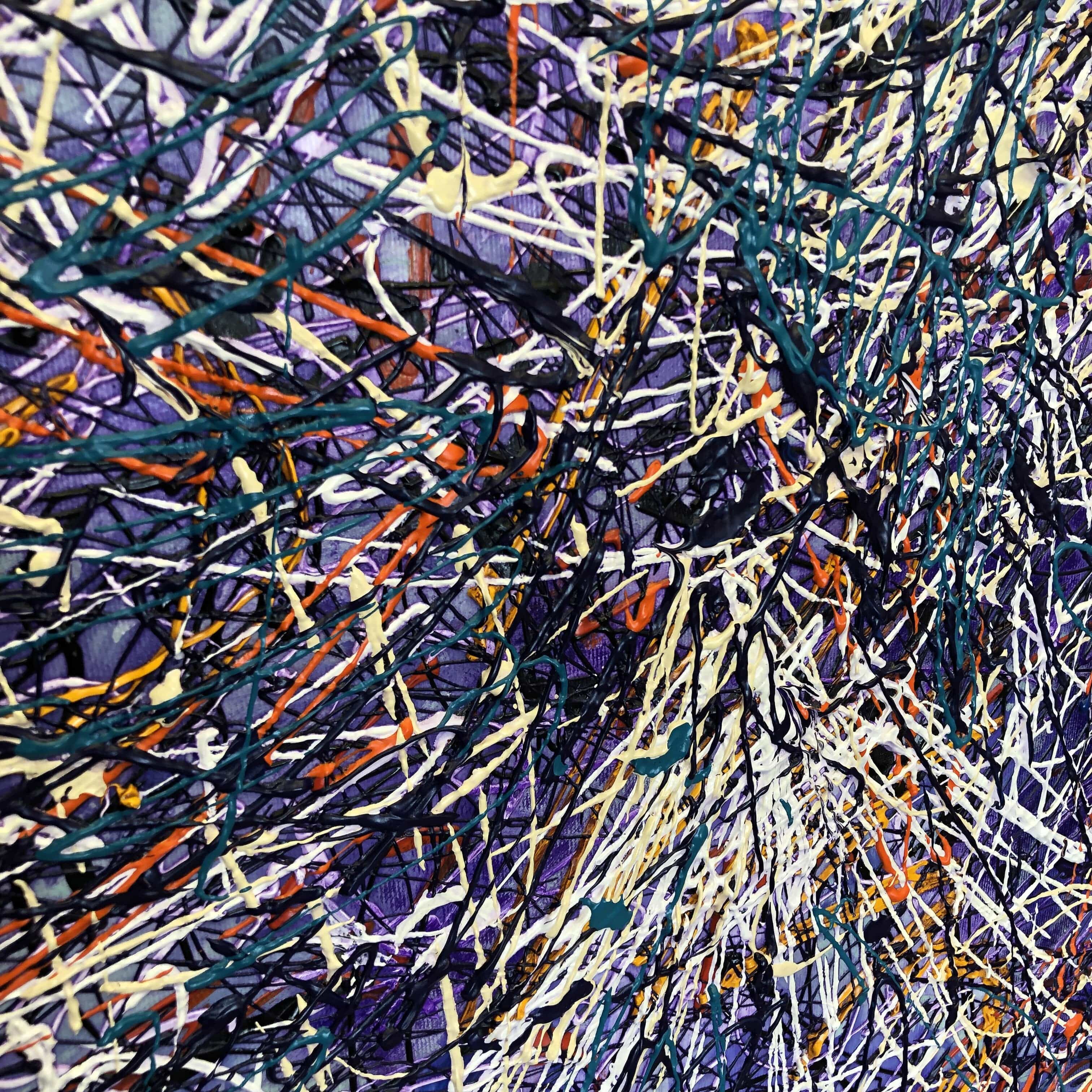 Jacjson Pollock Jackson Pollock Style Paintings On Canvas Modern Urban Art Textured Oi