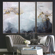 Abstract Painting Gray Painting White Painting Gold Painting | SOMEWHERE IN THE HEAVEN