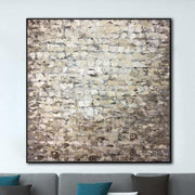 Brown Painting Original Abstract Paintings On Canvas Beige Painting | GREAT WALL OF CHINA