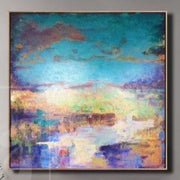 Colorful Painting Blue Painting Landscape Painting Purple Painting Orange Painting | SCENIC LANDSCAPE - Trend Gallery Art | Original Abstract Paintings