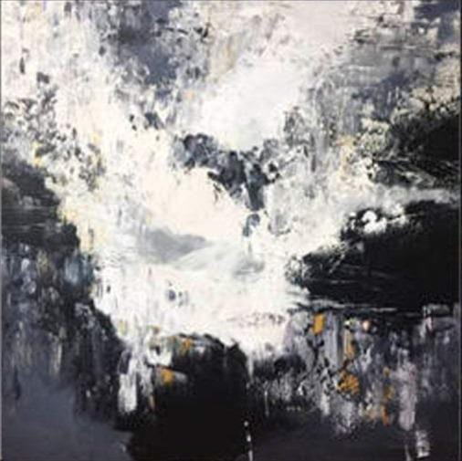 Abstract Painting Black And White Abstract Painting Black Painting White Painting Gray Painting | SEA FOAM - Trend Gallery Art | Original Abstract Paintings