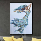 Abstract bold feminine painting WIND DANCE