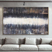 Original Brown and White Painting On Canvas Contemporary Art | THE LIGHT IN THE DARKNESS