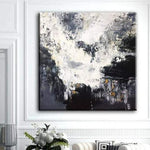 Abstract Painting Black And White Abstract Painting Black Painting White Painting Gray Painting | SEA FOAM