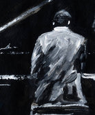 Large Oil Painting On Canvas Piano Painting Black And White Art Human Painting Art Painting Original Painting For Living Room Music Art | PIANIST - Trend Gallery Art | Original Abstract Paintings