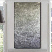 Extra Large Wall Art Canvas Abstract Painting Gray Painting Original Paintings On Canvas | HIDING MIRACLE