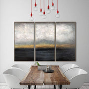 Ocean Paintings On Canvas Seascape Paintings Extra Large Wall Artwork Abstract Sunset Paintings Modern Wall Art for Hotel Interior | DARK WATERSCAPE - Trend Gallery Art | Original Abstract Paintings
