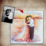 لوحة من صور أشخاص قماش من صور زفاف عائلية على قماش | CUSTOM PORTRAIT