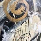 Expressive abstract art on canvas THESE ARE THE SIGNS