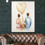 اللوحة العائلية هدية عمل فني الحب للزوج | PICNIC