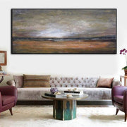 Large Original Abstract Brown Landscape Paintings On Canvas Contemporary Wall Art | IMMENSE LANDSCAPE - Trend Gallery Art | Original Abstract Paintings