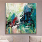 Original Abstract Colorful Painting On Canvas Modern Oil Abstract Fine Art Wall Decor | BEAUTIFUL UNKNOWN