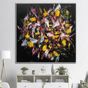 Extra Large Painting "Bees" Original Handmade Minimalist Painting on Canvas Abstract Oil Large Original Paintings Abstract Wall Decor | MYSTIC BEES