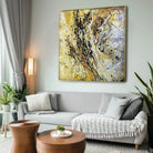 YELLOW CRAZINESS 27.5"x27.5"