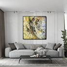 YELLOW CRAZINESS 27.5"x27.5"