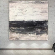 Original Abstract Black And White Painting On Canvas Unique Wall Art Modern Wall Decor | INVERSE