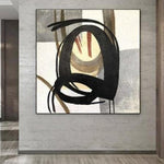 لوحات كبيرة أصلية بالأبيض والأسود على قماش أكريليك جميل ديكور فندق حديث | PASSAGE