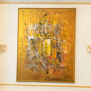 Abstract Painting On Canvas Gold Painting Contemporary Art Painting | GOLDEN COIN