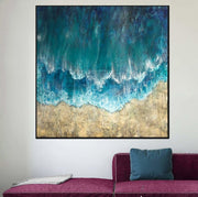 Large Abstract Oil Painting Abstract Paintings On Canvas Unique Oil Painting | SUNNY BEACH