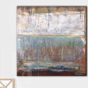 Large Abstract Original Painting Beige and Brown Acrylic Art on Canvas | CLEAR SOURCE