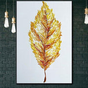 Original Abstract Autumn Leaf Painting Creative Leaf Wall Paintings On Canvas Autumn Leaf | AETHEREALITY