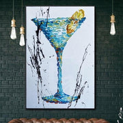 Original Cocktail Painting Cocktail Abstract Modern Artwork Creative Abstract Painting | COCKTAIL