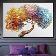 الأصلي شجرة مجردة اللوحة الملونة شجرة الفني الحديث مجردة شجرة النفط اللوحة شجرة جدار عمل فني | YEAR-ROUND