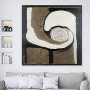 Black Painting Oversized Wall Art Decor Abstract Bronze Brown Painting White And Black | DEEP GAZE - Trend Gallery Art | Original Abstract Paintings