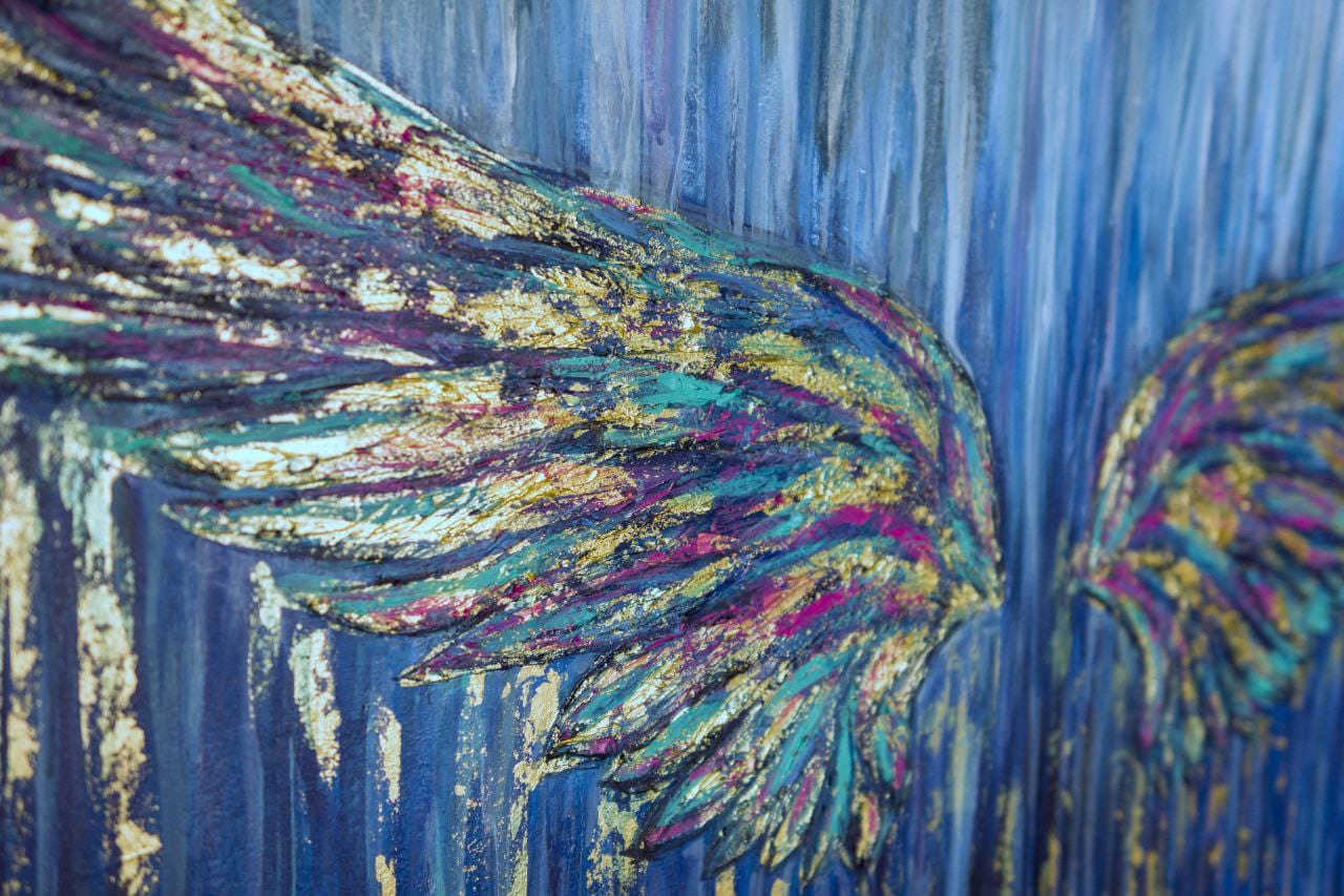 Abstract Angel Wings Art