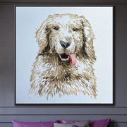 لوحة فنية فريدة من نوعها لجدار لابرادودل مجردة لكلب لابرادلود حيوان مجردة | TRUE FRIEND